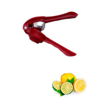 iKonbi Plastic Lemon Manual Squeezer - Citrus Press - Unique Design Inner Bowls of Steel
