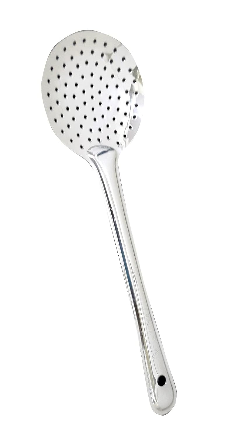 iKonbi Stainless Steel 15 in 1 Perfect Kitchen Tool combo Set- Potato Masher, Mendu Vada Maker, Spoon rest, chimta, pakkad, Tea strainer, whisk, Grater, brush, spatula, Zara, palta, Tong, Pan, Spoodle