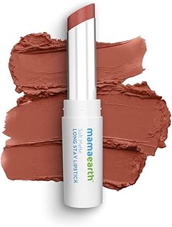 Mamaearth Soft Matte Long Stay Lipsticks with Jojoba Oil & Vitamin E for 12 Hour Long Stay