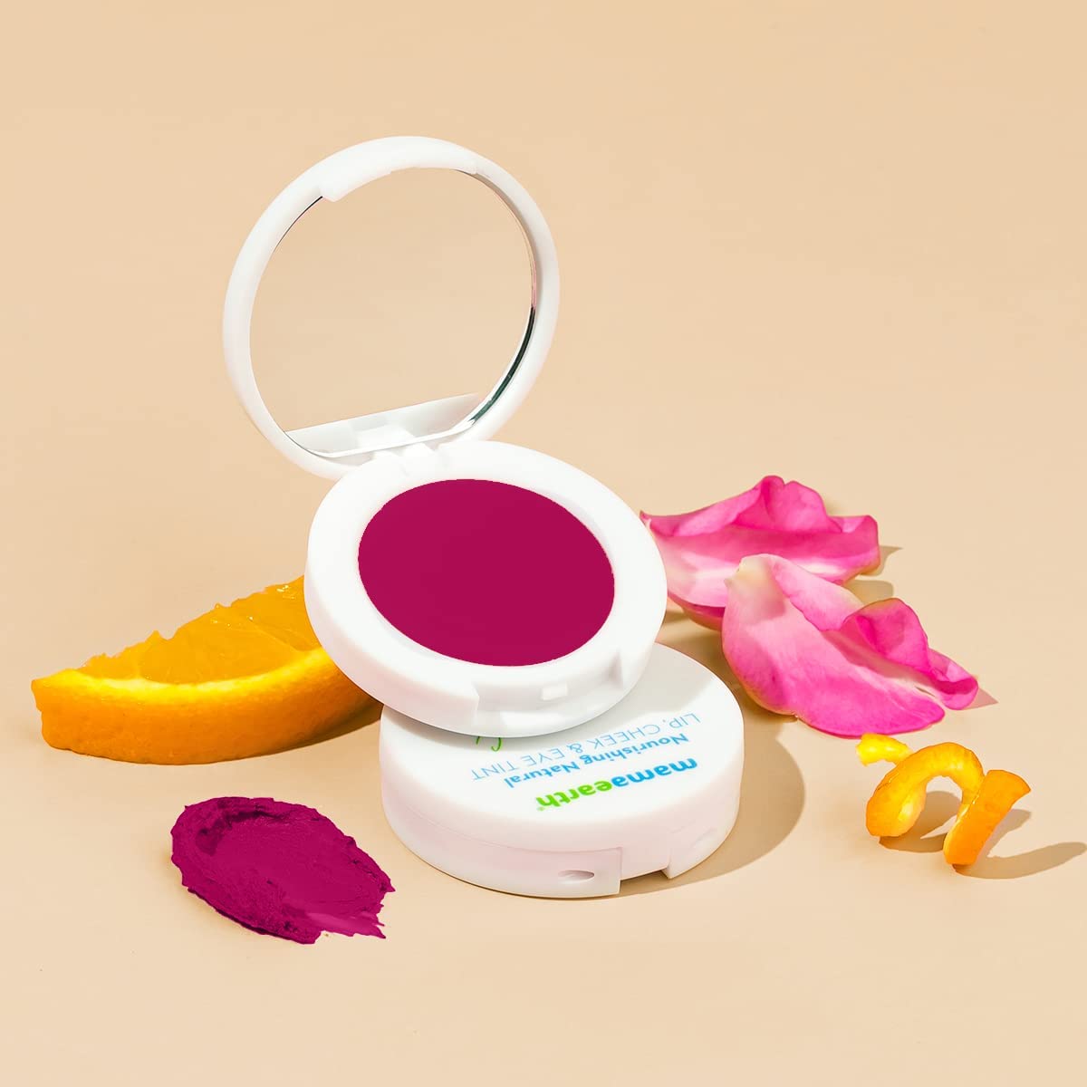 Mamaearth Lip, Cheek & Eye Tint: Vitamin C & Rose, 03 Rose Pink, 4 g