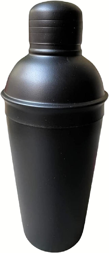 iKonbi Stainless Steel Black Matte Cocktail Shaker of 750 ml Black