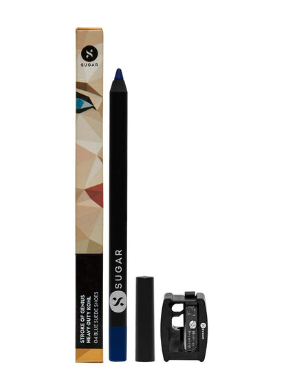 SUGAR Cosmetics Stroke Of Genius Kohl Eyeliner: 04 Blue Suede Shoes, 1.2 g