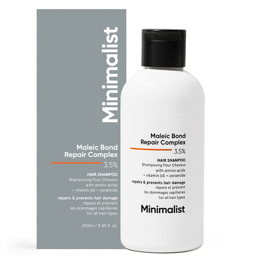 Minimalist Hair Shampoo: Damaged & Frizzy Hair, Maleic Bond Repair,