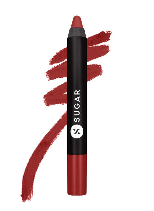 SUGAR Cosmetics Matte As Hell Crayon Lipstick: 19 Emma Woodhouse (Earthy