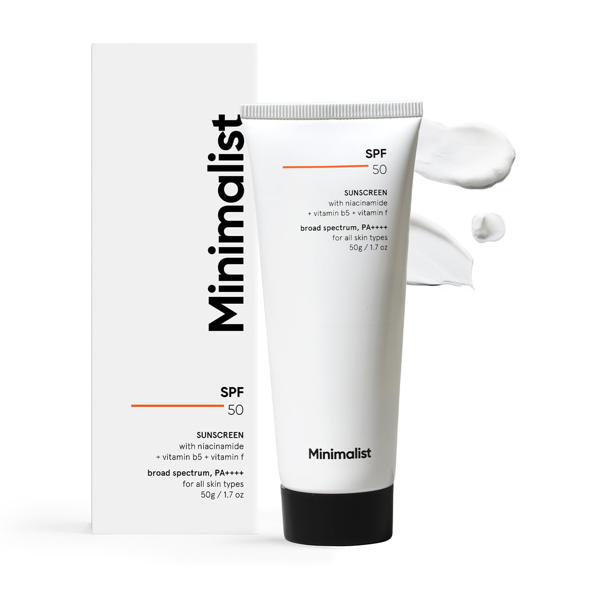 Minimalist Sunscreen SPF 50: Lightweight, Multi-Vitamins,