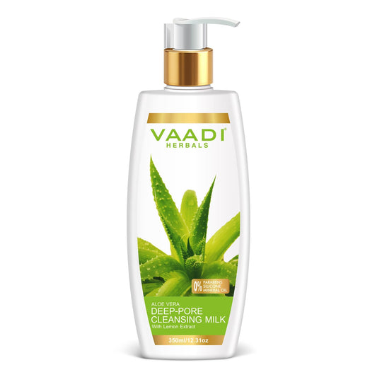 Vaadi Herbals Moisturizer Body Moisturizer Aloe Vera Deep Pore Cleansing Milk