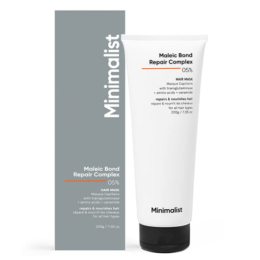 Minimalist Hair Mask: Damaged & Frizzy Hair, Maleic Bond Repair,