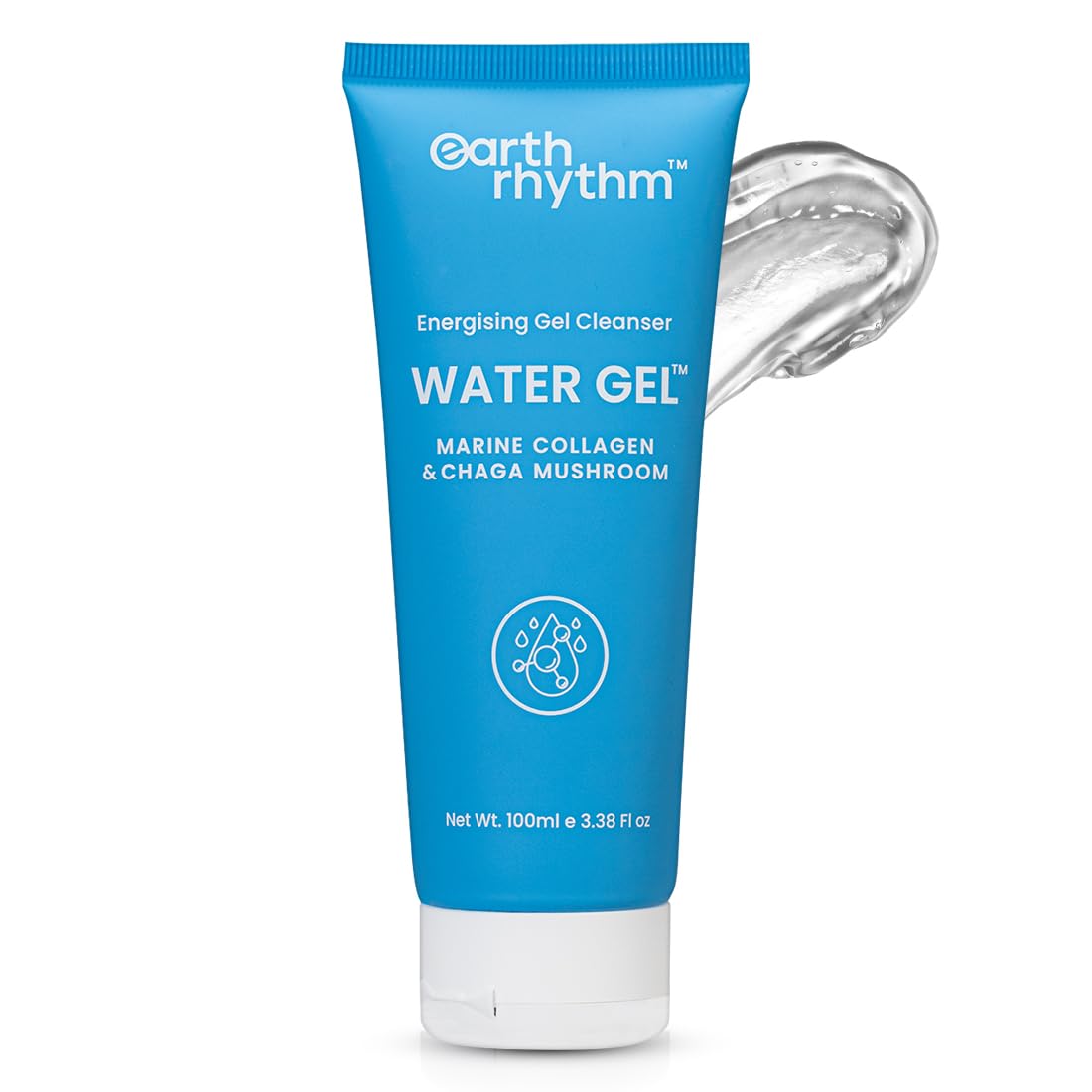 Earth Rhythm Energising Water Gel FaceCleanser with Earth Marine Water & Tauga Seed, Natur