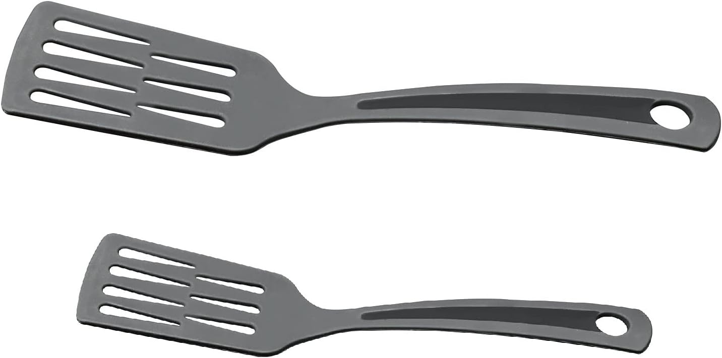 iKonbi Black Nylon Spatula Turner for Nonstick- Set of 2