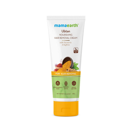 Mamaearth Ubtan Hair Removal Cream: Turmeric & Saffron, 100