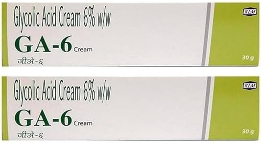 KLM GA-6 Glycolic Acid 6% Cream: 30 g, Pack of