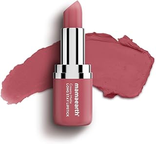 Mamaearth Creamy Matte Long Stay Lipstick with Murumuru Butter and Vitamin E for 8-Hour Lo