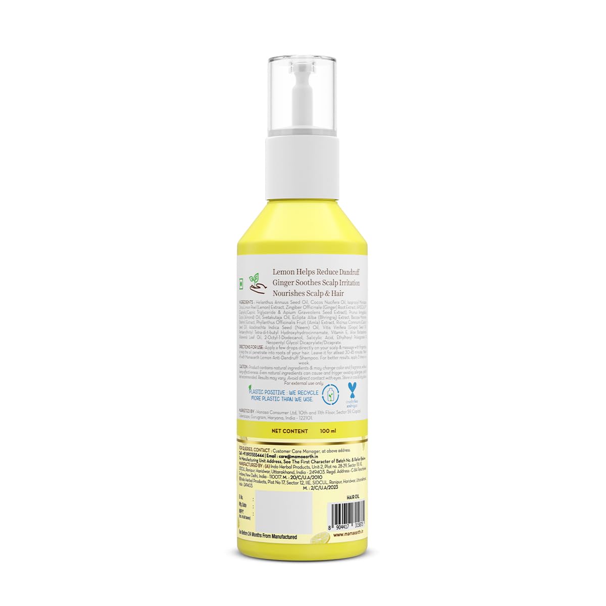 Mamaearth Lemon Anti-Dandruff HairOil for Flaky Scalp 100ml
