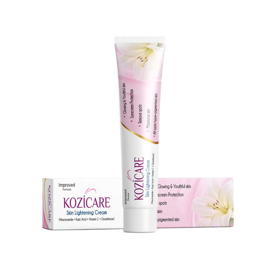 Kozicare Skin Lightening Cream with Kojic Acid, Arbutin, Glutathione | All Types Hyper Pig