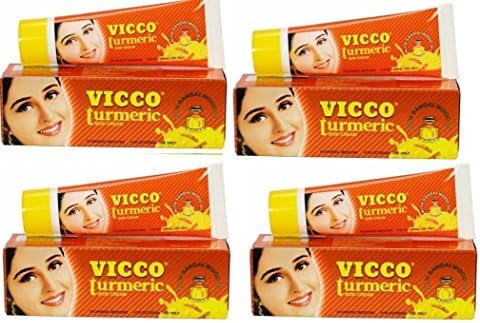 Vicco Turmeric Skin Cream with Sandalwood Oil 4 pack (4 X 70g)