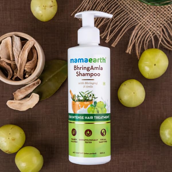 Mamaearth BhringAmla Shampoo: Bhringraj & Amla, 250 ml