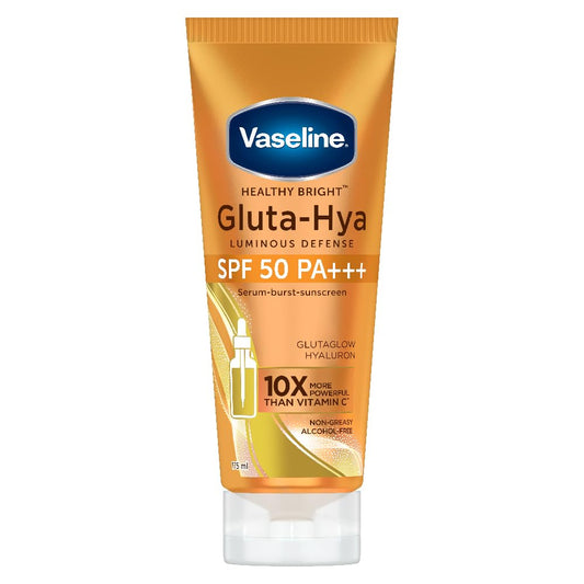 Vaselin'e Gluta-Hya Luminous Deffense Serum-Burst-Sunscreen SPF 50 PA+++ Sunscreen Lotion