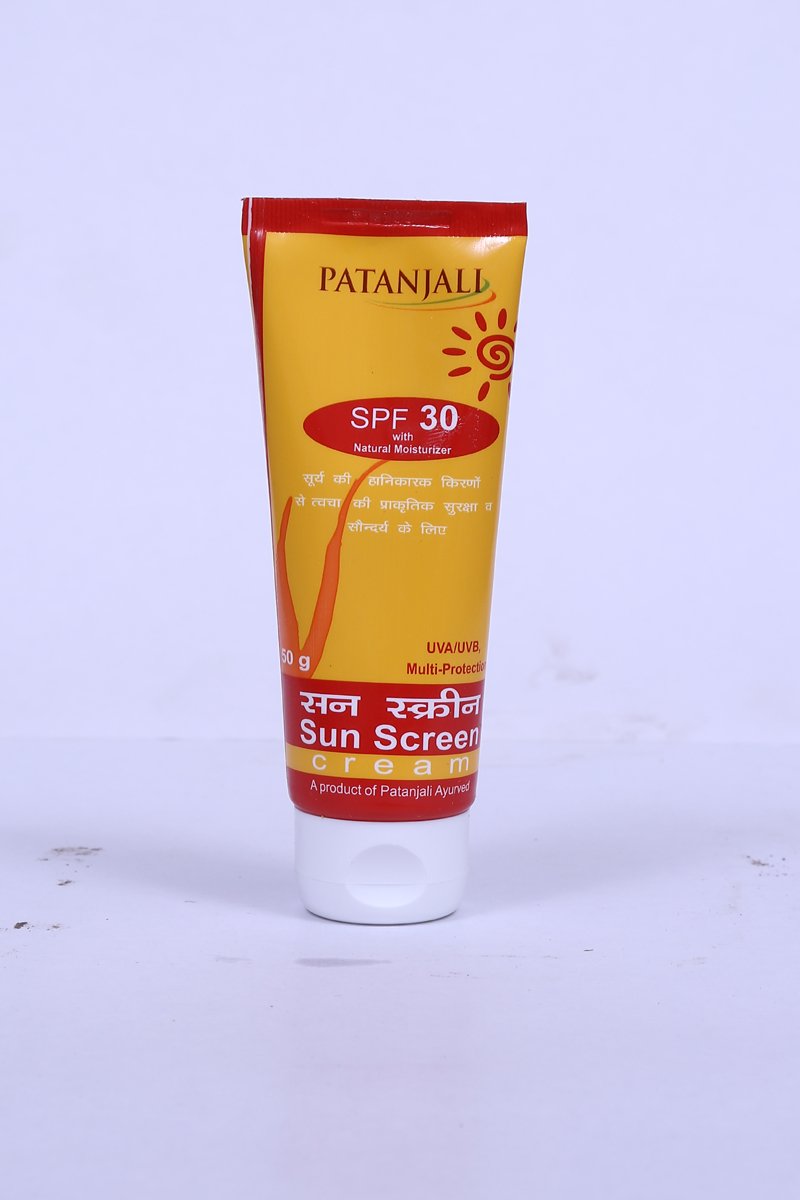 Patanjali Sun Screen Cream: SPF 30, 50