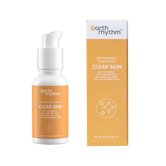 Earth Rhythm 20% Vitamin C Serum: Hyaluronic & Salicylic Acid,