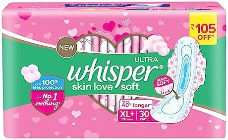Whisper Ultra Soft XL+ 30 Pads