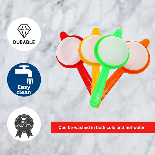 iKonbi Plastic Tea and Coffee Strainers, Multicolour Set of 4 Colour May