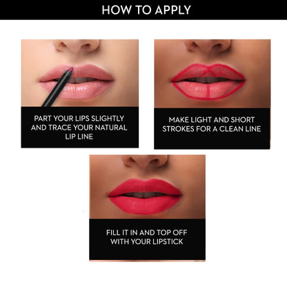 SUGAR Cosmetics Lipping On The Edge Lip Liner: 01 Taffeta Terracotta with Sharpener