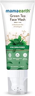 Mamaearth Green Tea FaceWash: Green Tea & Collagen, 100