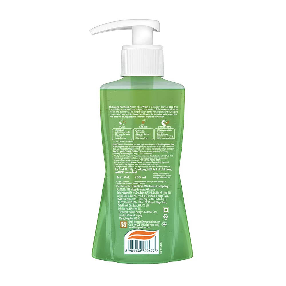 Himalaya Herbals Purifying Neem FaceWash, 200ml