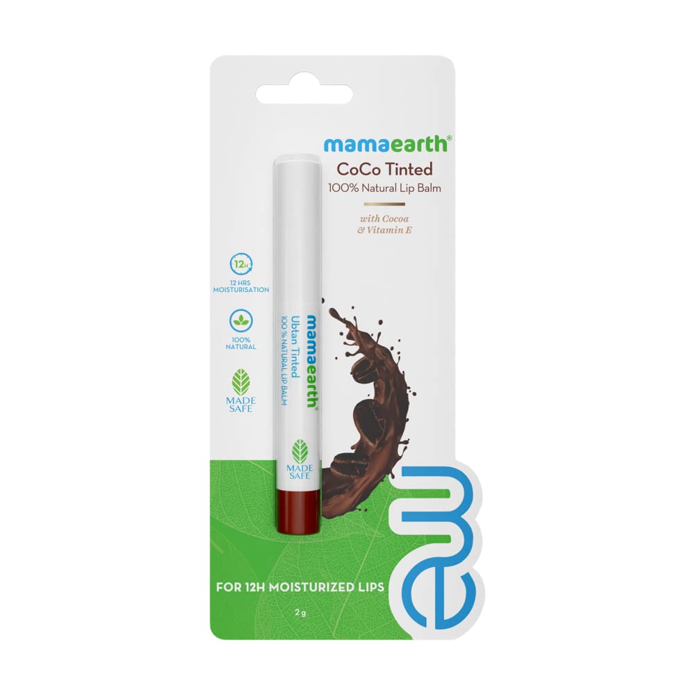 Mamaearth CoCo Tinted Lip Balm: Cocoa & Vitamin E, 2 g