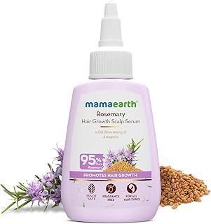 Mamaearth Rosemary Hair Scalp Serum 50ml with 95% Pure Rosemary, 4% Anagain, 1% Root BioTe