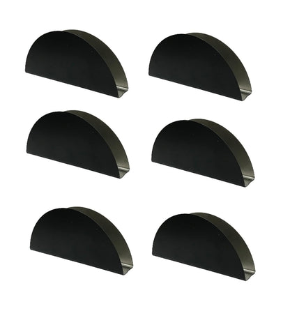 iKonbi Stainless Steel Black Matt Half Moon Shaped Napkin