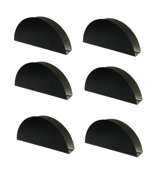 iKonbi Stainless Steel Black Matt Half Moon Shaped Napkin