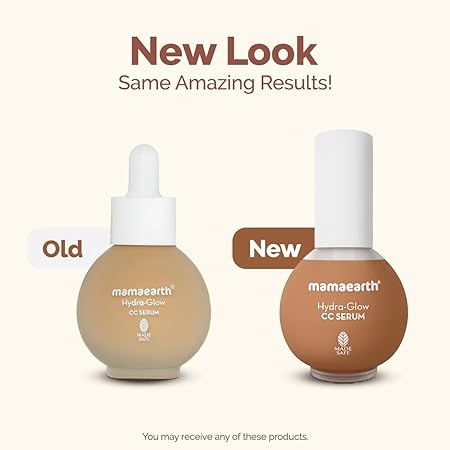 Mamaearth Hydra-Glow CC Face Serum: Vitamin C & Hyaluronic Acid, 03 Honey, 30 ml