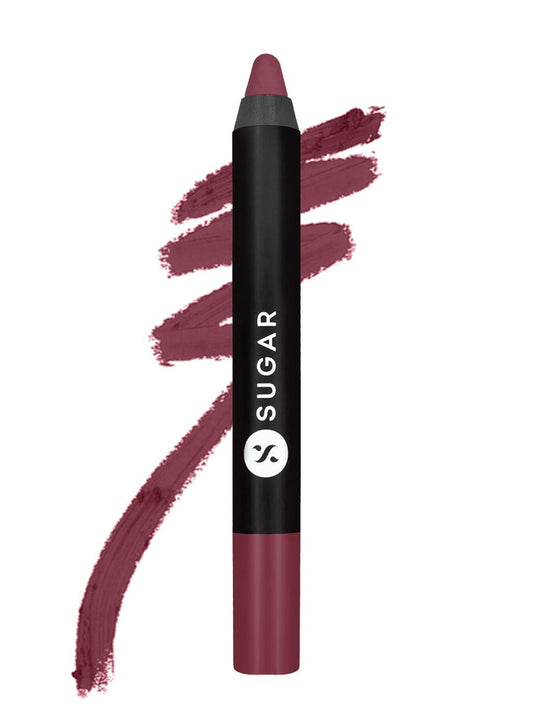 SUGAR Cosmetics Matte As Hell Crayon Lipstick: 35 Claire Redfield (Pure