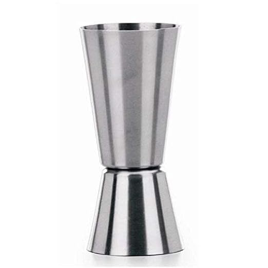 iKonbi Stainless Steel Pocket Friendly Bar Set- Cocktail Shaker 500 ml, Bottle Opener, 2- Shot Glass 50 ml, Peg Measure 30/60 ml