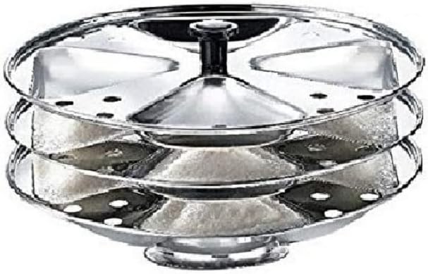 iKonbi Idli Stand – Stainless Steel, Triangle Shape, 4×3 Plates 12