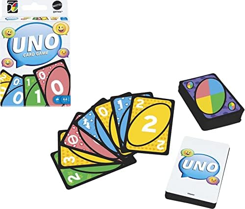 Mattel Games UNO Iconic Series 2010's Matching Card Game Featuring Decade-Themed Design, 1