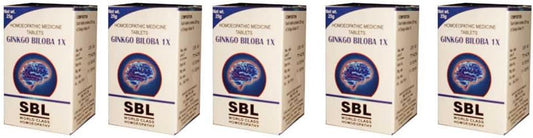 Ginkgo Biloba 1X Tablets SBL Homeopathy: 25g, Pack of