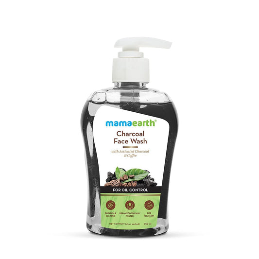 Mamaearth Charcoal Face Wash: Activated Charcoal & Coffee, 250