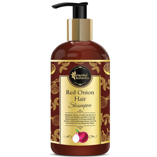 Oriental Botanics Red Onion Hair Shampoo, 300ml - With Red Onion Oil, 27 Botanical Actives