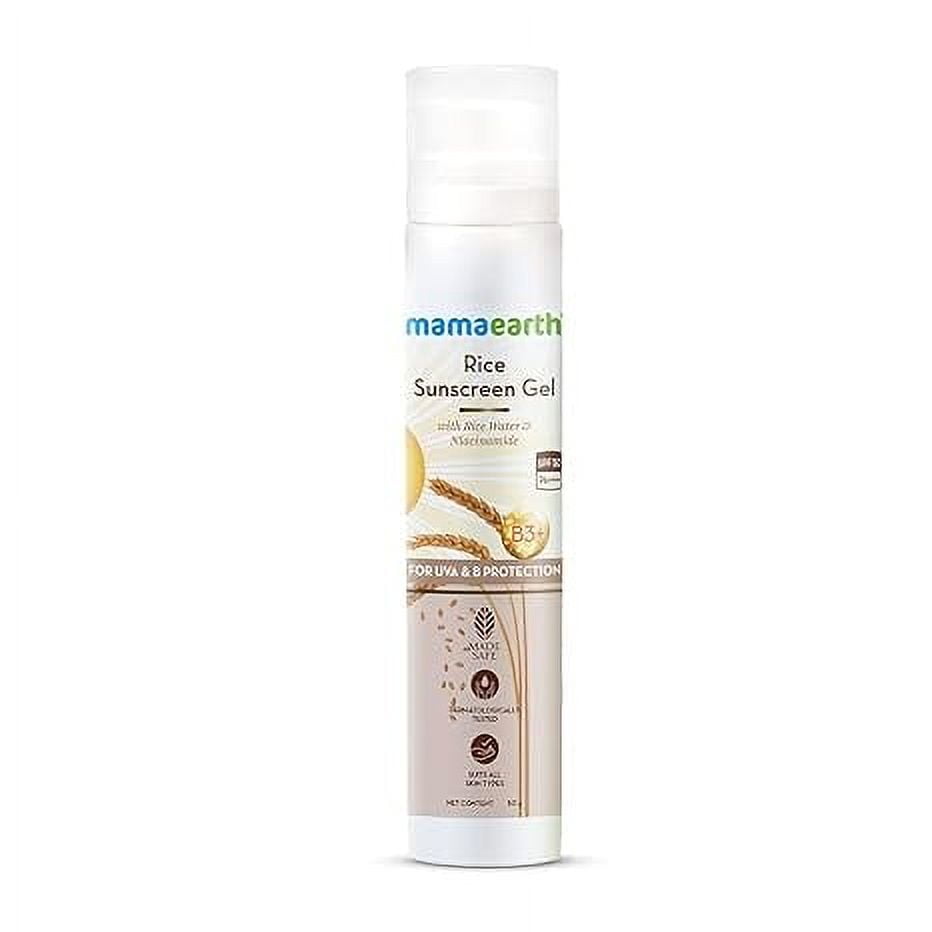 Mamaearth Rice Sunscreen Gel With SPF 50 PA +++ with Rice Water- 50 g