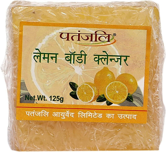 PATANJALI Lemon Body Cleanser, 125 G Yellow