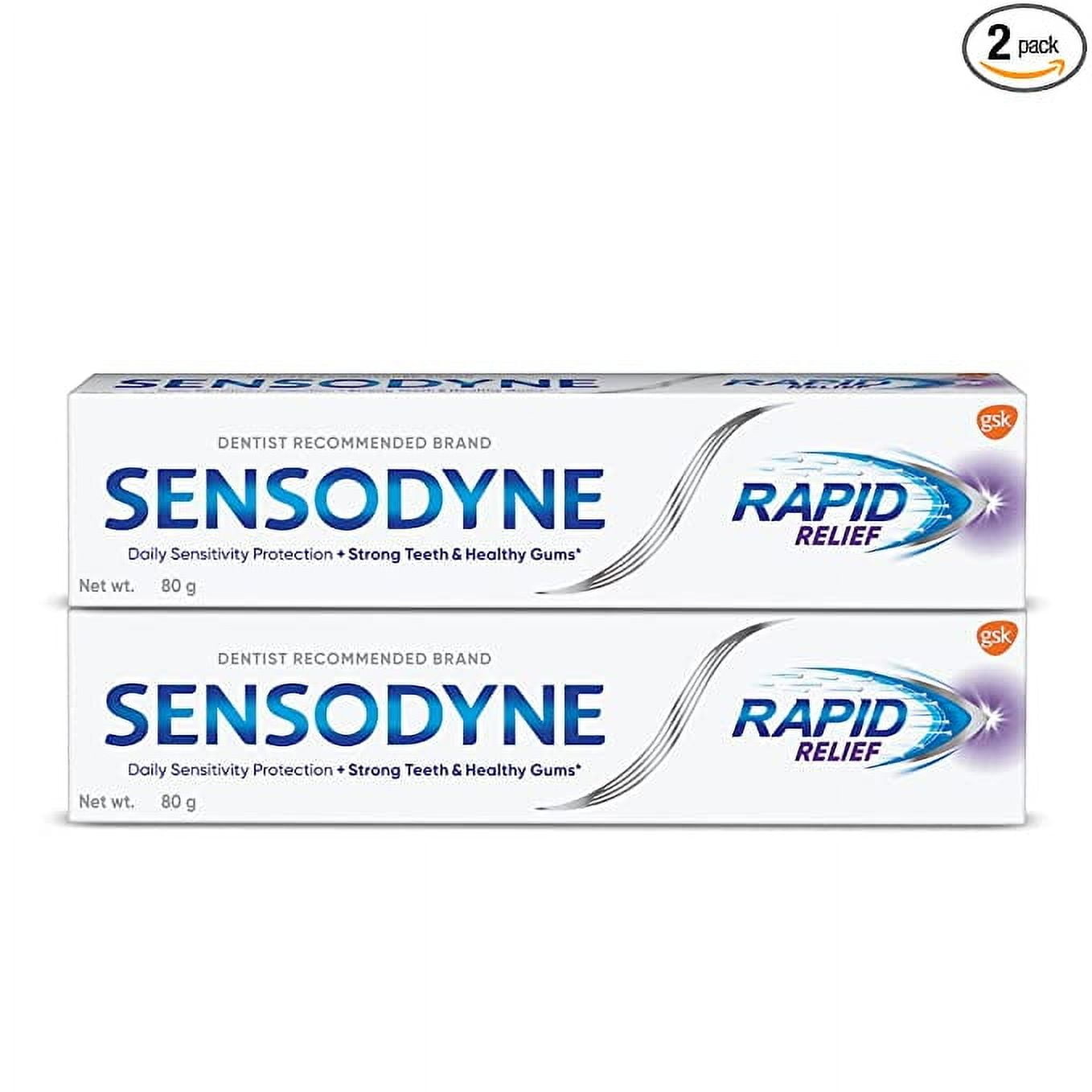 Sensodyne Toothpaste Rapid Relief Combo packfast, 160 gm multi-pack (80 gm x 2)