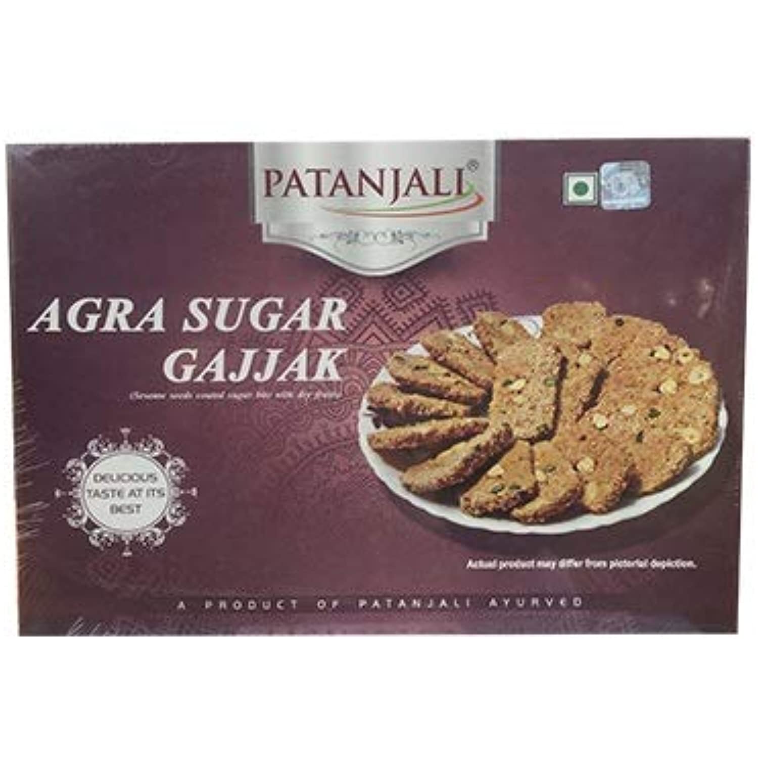 Patanjali Agra Sugar Gajjak X 1One Free Prakruthi Ginger Candy for Each Order. 100 Gm