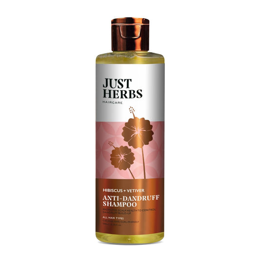 Just Herbs Ayurvedic Anti-Dandruff Shampoo For Strong & Bouncy Hair For Men & Women- Sls &