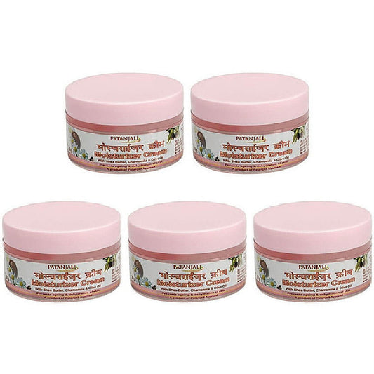 Pack Of 5 - Patanjali Moisturizer Cream - 50 Gm (1.75 Oz)