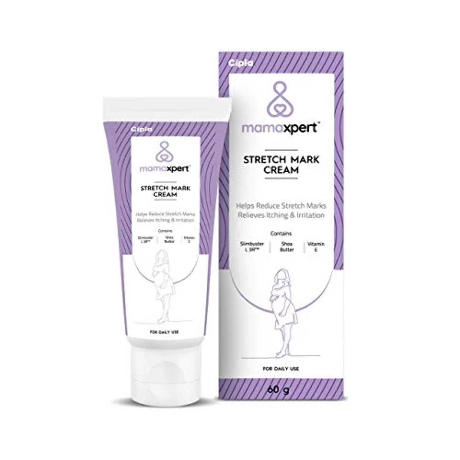 Cipla Mamaxpert Stretch Mark Cream to Reduce Stretch Marks Scars, 60 gmâ€¦