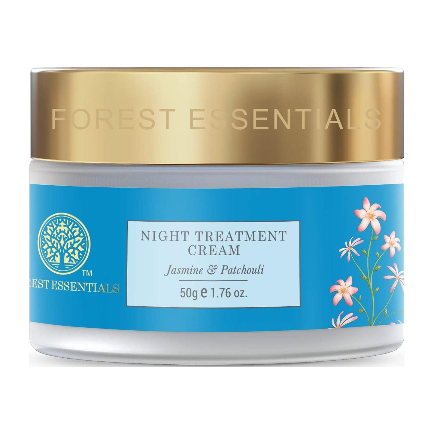 Forest Essentials Night Treatment Cream Jasmine & Patchouli, Nourishing Cream, Repairs Dam