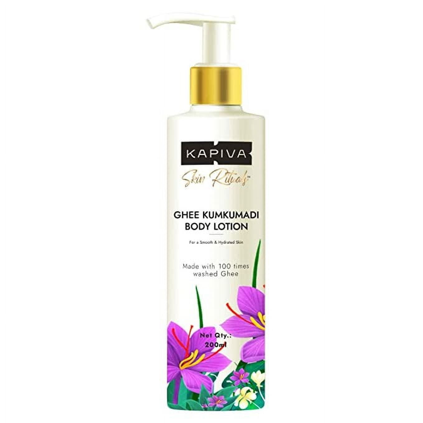 Kapiva Ghee Kumkumadi BodyLotion Ayurvedic BodyLotion with Kumkumadi Tailam , 24 Hours Moi