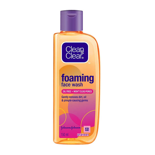 Clean & Clear Foaming FaceWash For Oily Skin, 150ml